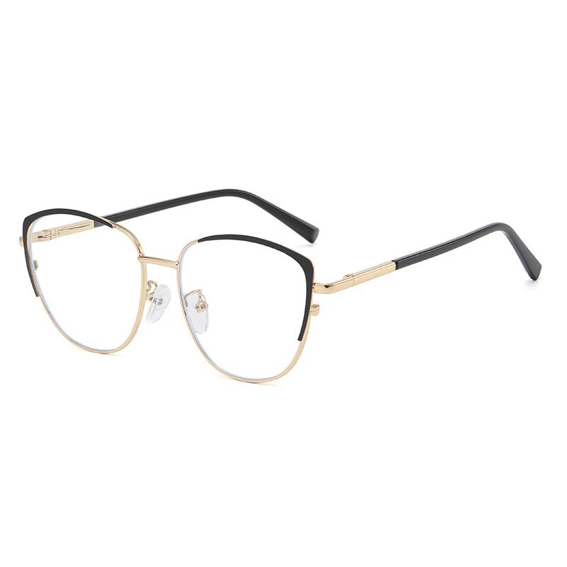 Cat Eye Anti-blue Light Glasses Men Women Metal Eyeglass Frame Optical Computer Glasses Anti Blu Ray TR90 Glasses