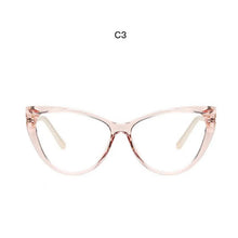 Load image into Gallery viewer, Cat Eye Optical Glasses Women TR90 Crystal Frame Anti Blue Glasses Myopia Prescription Eyeglasses Frames Ladies Blu-ray Glasses
