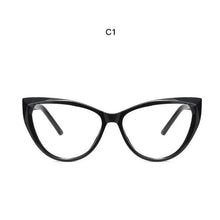 Load image into Gallery viewer, Cat Eye Optical Glasses Women TR90 Crystal Frame Anti Blue Glasses Myopia Prescription Eyeglasses Frames Ladies Blu-ray Glasses