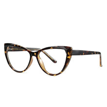Load image into Gallery viewer, Cat Eye Optical Glasses Women TR90 Crystal Frame Anti Blue Glasses Myopia Prescription Eyeglasses Frames Ladies Blu-ray Glasses