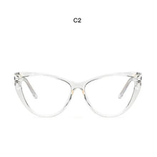 Load image into Gallery viewer, Cat Eye Optical Glasses Women TR90 Crystal Frame Anti Blue Glasses Myopia Prescription Eyeglasses Frames Ladies Blu-ray Glasses