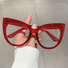 Load image into Gallery viewer, Cat Eye Sunglasses Large Frame Glasses Anti Blue Light Eyewear Reading Glasses Colorful Sunglasses