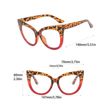 Load image into Gallery viewer, Cat Eye Sunglasses Large Frame Glasses Anti Blue Light Eyewear Reading Glasses Colorful Sunglasses