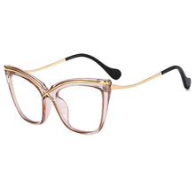 Load image into Gallery viewer, Cat Eye Sunglasses Personality Sun Glasses Man Full Rim For Women Rectangle Small Frame Metal Sunglass Female Trend Fashion