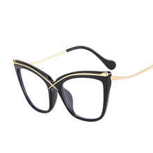Load image into Gallery viewer, Cat Eye Sunglasses Personality Sun Glasses Man Full Rim For Women Rectangle Small Frame Metal Sunglass Female Trend Fashion
