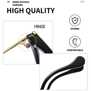 Cat Eye Sunglasses Personality Sun Glasses Man Full Rim For Women Rectangle Small Frame Metal Sunglass Female Trend Fashion