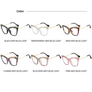 Cat Eye Sunglasses Personality Sun Glasses Man Full Rim For Women Rectangle Small Frame Metal Sunglass Female Trend Fashion