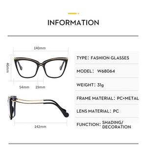 Cat Eye Sunglasses Personality Sun Glasses Man Full Rim For Women Rectangle Small Frame Metal Sunglass Female Trend Fashion