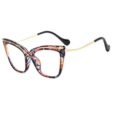 Load image into Gallery viewer, Cat Eye Sunglasses Personality Sun Glasses Man Full Rim For Women Rectangle Small Frame Metal Sunglass Female Trend Fashion