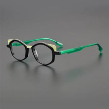 Carica l&#39;immagine nel visualizzatore di Gallery, Cat-eye glasses Frame Women&#39;s Retro Small frame Color acetate handmade optical frames Men&#39;s prescription glasses