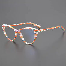 Load image into Gallery viewer, Cat-eye glasses Top Designer Women&#39;s Eyeglasses frame  Color acetate optical eyeglasses frame prescription eyeglasses
