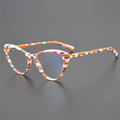 Cat-eye glasses Top Designer Women's Eyeglasses frame  Color acetate optical eyeglasses frame prescription eyeglasses