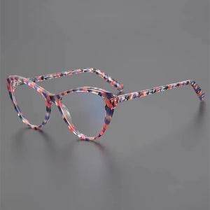 Cat-eye glasses Top Designer Women's Eyeglasses frame  Color acetate optical eyeglasses frame prescription eyeglasses