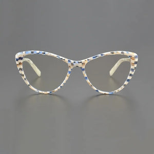 Cat-eye glasses Top Designer Women's Eyeglasses frame  Color acetate optical eyeglasses frame prescription eyeglasses