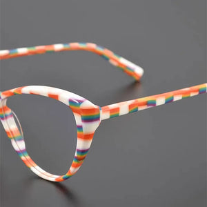 Cat-eye glasses Top Designer Women's Eyeglasses frame  Color acetate optical eyeglasses frame prescription eyeglasses