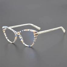Load image into Gallery viewer, Cat-eye glasses Top Designer Women&#39;s Eyeglasses frame  Color acetate optical eyeglasses frame prescription eyeglasses