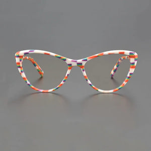 Cat-eye glasses Top Designer Women's Eyeglasses frame  Color acetate optical eyeglasses frame prescription eyeglasses