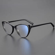 Load image into Gallery viewer, Cat-eye glasses Top Designer Women&#39;s Eyeglasses frame  Color acetate optical eyeglasses frame prescription eyeglasses