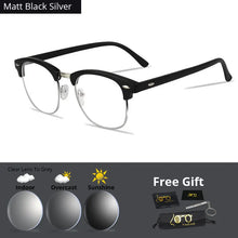 Load image into Gallery viewer, Chameleon Glasses For Myopia Anti Blue Ray Glare for Men Women Shortsighted Square Optical Spectacles Frames Prescription Frame