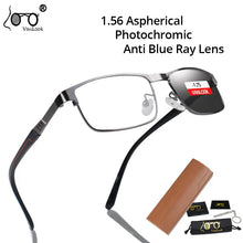 Carica l&#39;immagine nel visualizzatore di Gallery, Chameleon Myopia Glasses Photochromic Sunglasses Men Women Blue Light Blocking Prescription Glasses  -0.50-0.75-1.00-1.25-8.00