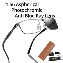 Carica l&#39;immagine nel visualizzatore di Gallery, Chameleon Myopia Glasses Photochromic Sunglasses Men Women Blue Light Blocking Prescription Glasses  -0.50-0.75-1.00-1.25-8.00