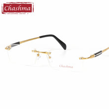 Load image into Gallery viewer, Chashma Brand Eyewear Quality Eyeglasses Male Pure Titanium Glasses Frames Light Rimless Optical Eyeglass Frames Men