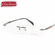 Load image into Gallery viewer, Chashma Brand Eyewear Quality Eyeglasses Male Pure Titanium Glasses Frames Light Rimless Optical Eyeglass Frames Men