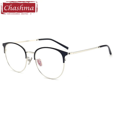 Chashma Brand Quality Eye Frames Retro Big Circle Eyeglasses Female Male Prescription Glasses Full Rimmed Round Glasses
