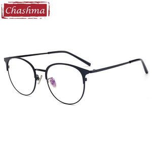 Chashma Brand Quality Eye Frames Retro Big Circle Eyeglasses Female Male Prescription Glasses Full Rimmed Round Glasses