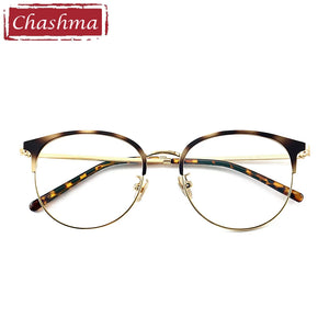 Chashma Brand Quality Eye Frames Retro Big Circle Eyeglasses Female Male Prescription Glasses Full Rimmed Round Glasses