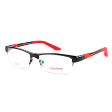 Load image into Gallery viewer, Chashma Brand TR90 Frame Aluminum Magnesium Temple Spring Hinge  Half Rim Eyeglasses Sport Style Glasses Frames for Men