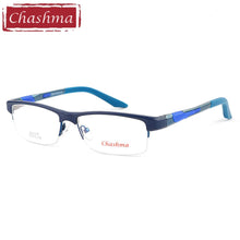 Load image into Gallery viewer, Chashma Brand TR90 Frame Aluminum Magnesium Temple Spring Hinge  Half Rim Eyeglasses Sport Style Glasses Frames for Men