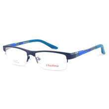 Load image into Gallery viewer, Chashma Brand TR90 Frame Aluminum Magnesium Temple Spring Hinge  Half Rim Eyeglasses Sport Style Glasses Frames for Men