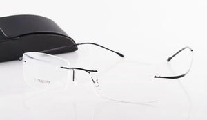 Chashma Brand Titanium Optical Glasses Women and Men Fashion Rimless Ultra Light 2 G Only Optical Glasses Frame