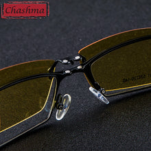 Load image into Gallery viewer, Chashma Day and Night Driving Polarized Clip Sunglasses Glasses Quality Optical Magnet Glasses Frame Mopia Frame Eyeglasses Mens