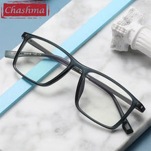 Load image into Gallery viewer, Chashma Eyeglasses Men Prescription Glasses TR 90 Spring Hinge Ultra Light Anti Blue Ray Glass for Progressive Lenses Gafas
