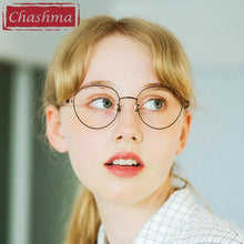 Load image into Gallery viewer, Chashma Frame Women Round Retro Prescription Glasses Oval Recipe Optical Eyewear Men Spectacles Light Weight Eyeglass RX Crystal