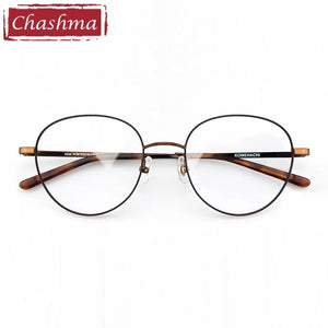 Chashma Frame Women Round Retro Prescription Glasses Oval Recipe Optical Eyewear Men Spectacles Light Weight Eyeglass RX Crystal