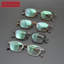 Carica l&#39;immagine nel visualizzatore di Gallery, Chashma Men Prescription Glasses Acetate Male Optical Eyewear  Spectacles Frames Top Quality  Eyeglass for Women