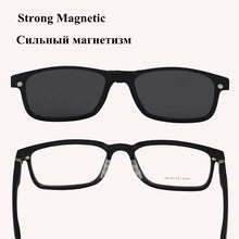 Load image into Gallery viewer, Chashma Men Sport Glasses Frame Polarized Lenses Clip Magnet Eyewear for RX Crystal Teens Sunglasses for Driving Male