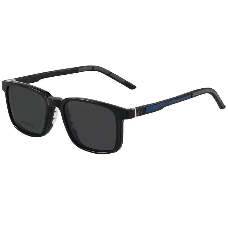 Chashma Men Sport Glasses Frame Polarized Lenses Clip Magnet Eyewear for RX Crystal Teens Sunglasses for Driving Male