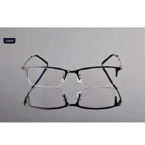 Chashma Titanium Ultra Light Weight Eyeglass Frames Optical Spectacle Glasses for Men Half Rim Eyeglasses