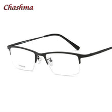 Load image into Gallery viewer, Chashma Titanium Ultra Light Weight Eyeglass Frames Optical Spectacle Glasses for Men Half Rim Eyeglasses