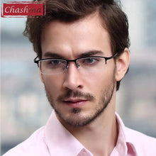 Load image into Gallery viewer, Chashma Titanium Ultra Light Weight Eyeglass Frames Optical Spectacle Glasses for Men Half Rim Eyeglasses