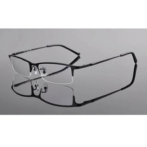 Chashma Titanium Ultra Light Weight Eyeglass Frames Optical Spectacle Glasses for Men Half Rim Eyeglasses