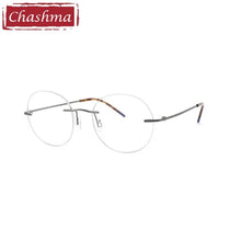 Load image into Gallery viewer, Chashma Top Quality Rimless Eyeglasses Men Glasses Pure Titanium Ultra Light Women Frame Optical Crystal Eyewear for Gentlemen