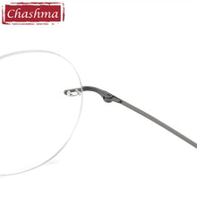 Load image into Gallery viewer, Chashma Top Quality Rimless Eyeglasses Men Glasses Pure Titanium Ultra Light Women Frame Optical Crystal Eyewear for Gentlemen