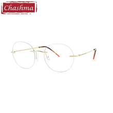 Load image into Gallery viewer, Chashma Top Quality Rimless Eyeglasses Men Glasses Pure Titanium Ultra Light Women Frame Optical Crystal Eyewear for Gentlemen