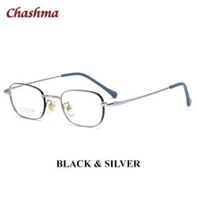 Load image into Gallery viewer, Chashma Ultra Light Titanium Retro Frame Women Prescription Glasses Men High Degree Optical Eyewear Spectacles Super Quality
