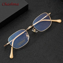 Load image into Gallery viewer, Chashma Ultra Light Titanium Retro Frame Women Prescription Glasses Men High Degree Optical Eyewear Spectacles Super Quality